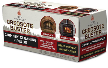 Pine Mountain Creosote Buster Chimney Cleaning Safety Firelog 3.5Lb Log Brown 1 Count, (4152501500)